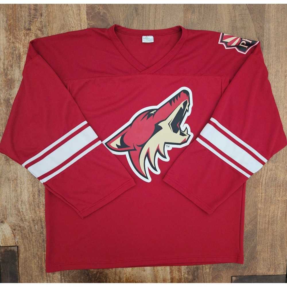 Vtg Phoenix Coyotes Hockey Jersey Mens M Red NHL Promo Arizona